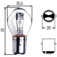 8GD 002 084-151 HELLA Лампа накаливания, основная фара; лампа накаливани