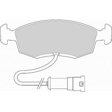 FD6107A NECTO Комплект тормозных колодок, дисковый тормоз