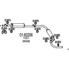 01.60206 MTS Глушитель выхлопных газов конечный
