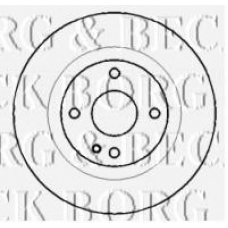 BBD4433 BORG & BECK Тормозной диск