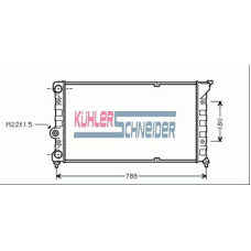 1312901 KUHLER SCHNEIDER Радиатор, охлаждение двигател