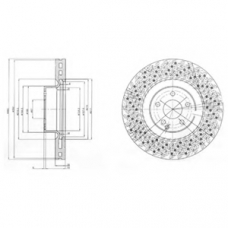 BG9879 DELPHI Тормозной диск