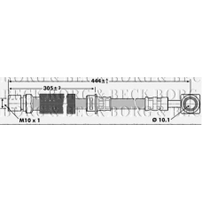 BBH6845 BORG & BECK Тормозной шланг