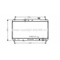 TO2235 Prasco Радиатор, охлаждение двигателя