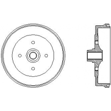 62601 PAGID Тормозной барабан