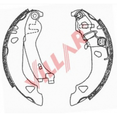 629.0628 VILLAR Комплект тормозных колодок
