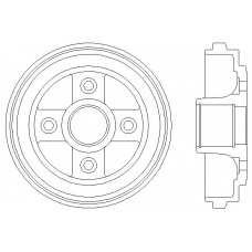 MBD198 MINTEX Тормозной барабан