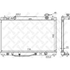 10-26332-SX STELLOX Радиатор, охлаждение двигателя