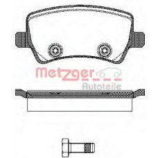 1236.00 METZGER Комплект тормозных колодок, дисковый тормоз