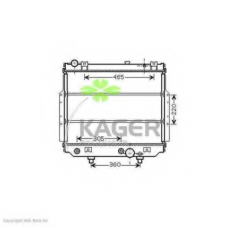 31-1959 KAGER Радиатор, охлаждение двигателя