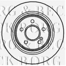 BBD4703 BORG & BECK Тормозной диск