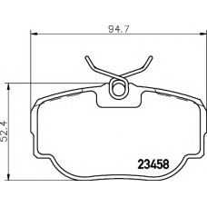 8DB 355 009-541 HELLA PAGID Комплект тормозных колодок, дисковый тормоз