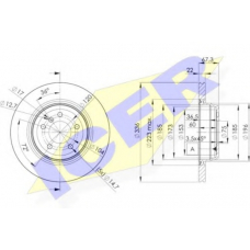 78BD4655-2 ICER Тормозной диск