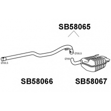 SB58065 VENEPORTE Глушитель выхлопных газов конечный