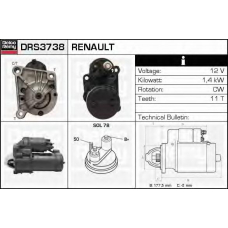 DRS3738 DELCO REMY Стартер