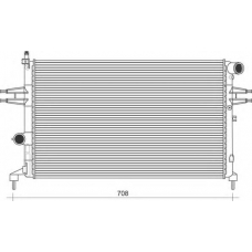 350213970000 MAGNETI MARELLI Радиатор, охлаждение двигателя