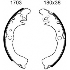 01703 BSF Комплект тормозных колодок