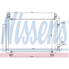 940130 NISSENS Конденсатор, кондиционер