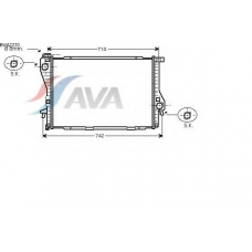 BWA2233 AVA Радиатор, охлаждение двигателя