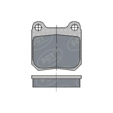 SP 162 SCT Комплект тормозных колодок, дисковый тормоз