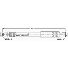 FBH6893 FIRST LINE Тормозной шланг