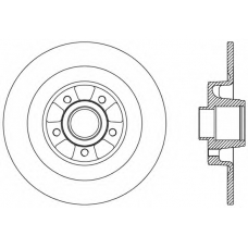 BDR2507.10 OPEN PARTS Тормозной диск