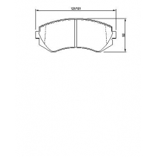 0 986 424 489 BOSCH Комплект тормозных колодок, дисковый тормоз