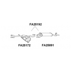 FA25891 VENEPORTE Глушитель выхлопных газов конечный