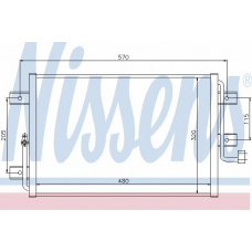 94825 NISSENS Конденсатор, кондиционер