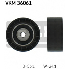 VKM 36061 SKF Паразитный / ведущий ролик, поликлиновой ремень