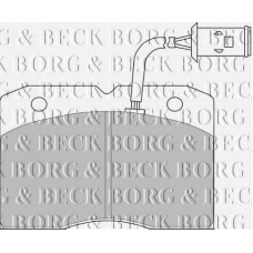 BBP1202 BORG & BECK Комплект тормозных колодок, дисковый тормоз