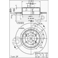 08.8305.11 BREMBO Тормозной диск