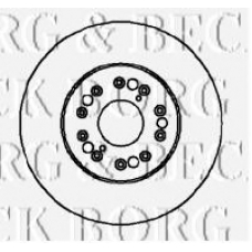 BBD4102 BORG & BECK Тормозной диск