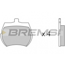 BP2012 BREMSI Комплект тормозных колодок, дисковый тормоз