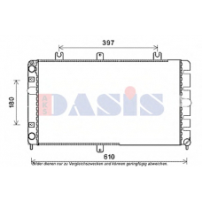 490016N AKS DASIS Радиатор, охлаждение двигателя