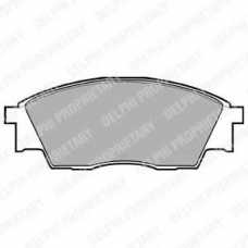 LP811 DELPHI Комплект тормозных колодок, дисковый тормоз
