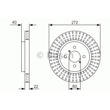 0 986 479 V08 BOSCH Тормозной диск