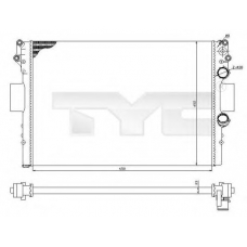 715-0002-R TYC Радиатор, охлаждение двигателя