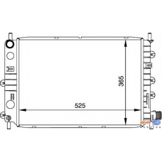 8MK 376 755-311 HELLA Радиатор, охлаждение двигателя