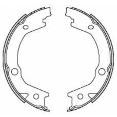 Z4697.00 WOKING Комплект тормозных колодок, стояночная тормозная с