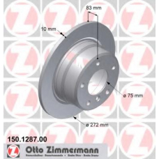 150.1287.00 ZIMMERMANN Тормозной диск