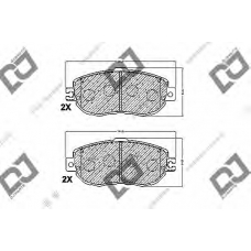 BP1072 DJ PARTS Комплект тормозных колодок, дисковый тормоз