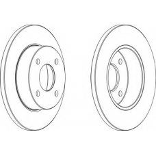 DDF442C-1 FERODO Тормозной диск