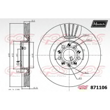 871106.0000 MAXTECH Тормозной диск