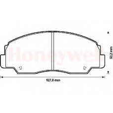 572294B BENDIX Комплект тормозных колодок, дисковый тормоз