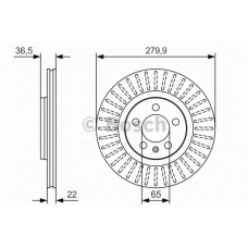 0 986 479 R68 BOSCH Тормозной диск