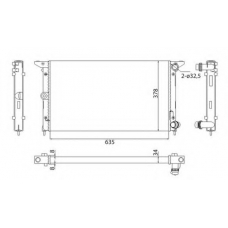 350213844003 MAGNETI MARELLI Радиатор, охлаждение двигателя