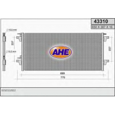 43310 AHE Конденсатор, кондиционер