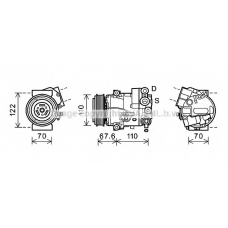 OLK605 AVA Компрессор, кондиционер