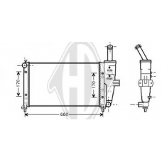 8109215 DIEDERICHS Радиатор, охлаждение двигателя